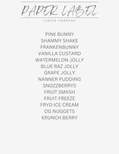 Load image into Gallery viewer, Paper Label Liquid Co. Signature Blends