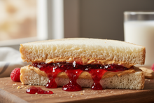 Load image into Gallery viewer, classic peanut butter and jam with oozing jam