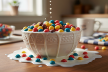 Load image into Gallery viewer, Crunch berries cereal in milk in a bowl overflowing