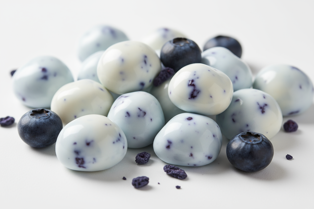 Blueberry yogurt candies