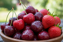 Load image into Gallery viewer, juicy cherries and strawberries
