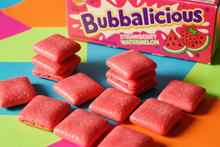 Load image into Gallery viewer, Strawberry Watermelon Bubbleicious gum squares from the 80s

