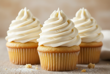 Load image into Gallery viewer, Vanilla Cupcakes with extra white vanilla frosting
